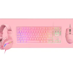 Combo Mars Gaming 4EN1 MCP-RGB3 Rosa