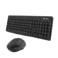 Combo Teclado/Ratón Coolbox Teclado + Ratón Wireless Negro