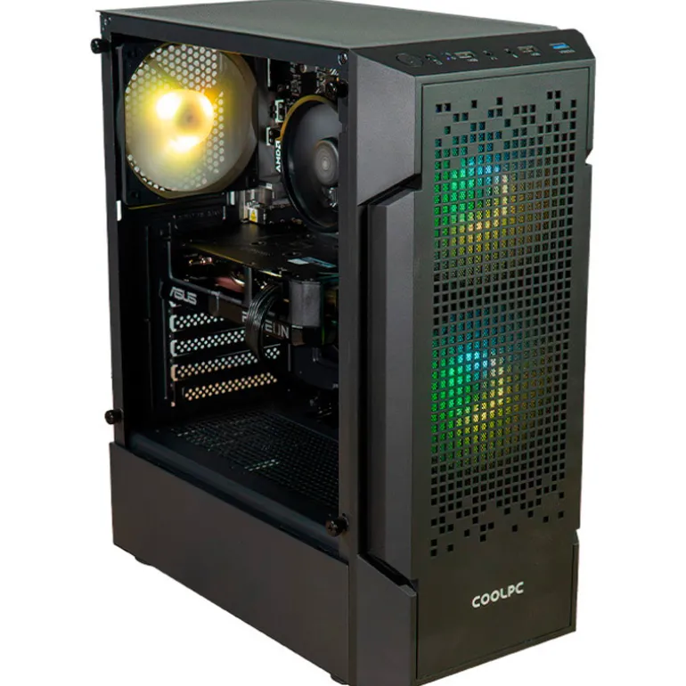 COOLPC RED XIV - Ryzen 5 5600T / Radeon RX 9060 XT 16GB / 16GB DDR4 3200Mhz / NVMe 1TB / W11P