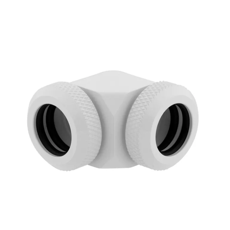 Corsair Hydro X Series XF Hardline 90° 12mm OD (Doble Pack) Blanco - Racor