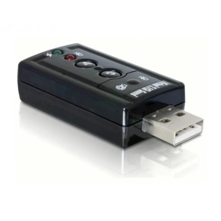 Delock 7.1 Microfono/Auriculares/RCA - Tarjeta de Sonido Externa