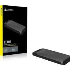 Disco Duro Externo Corsair EX100U SSD 4TB USB 3.2 Gen 2x2 Negro