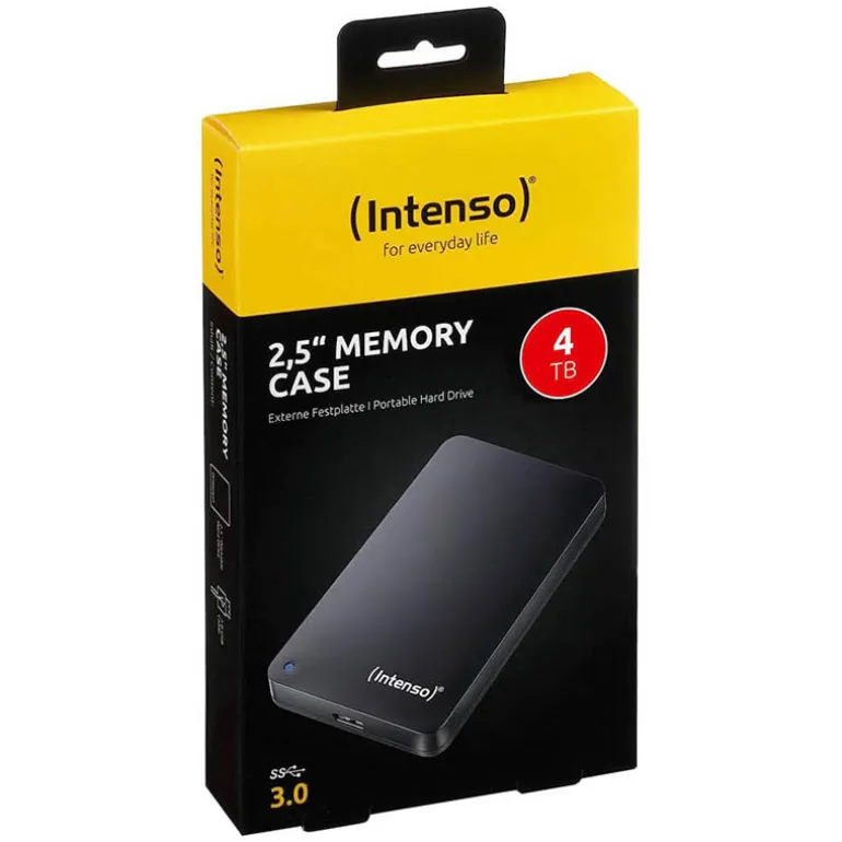 Disco Duro Externo Intenso 4TB 2.5" USB 3.0 Negro