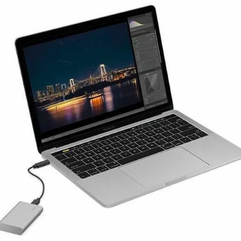 Disco Duro Externo LaCie Portable V2 500GB SSD 2.5" USB-C Gris