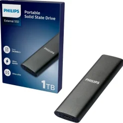 Disco Duro Externo Philips FM50SS031P 500GB USB 3.0 SSD Gris Espacio
