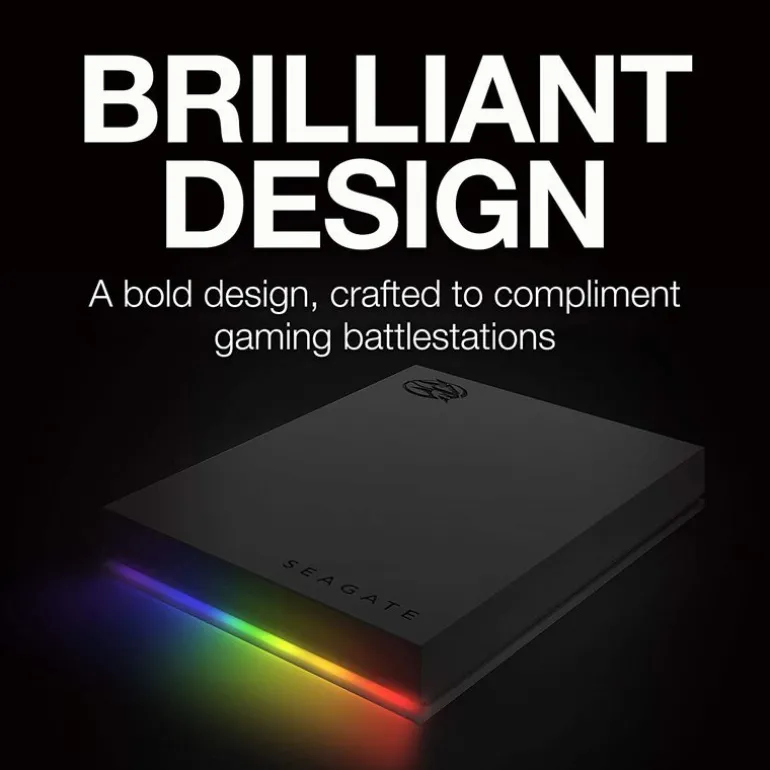 Disco Duro Externo Seagate FireCuda Gaming 5TB 2.5" USB 3.2 Negro