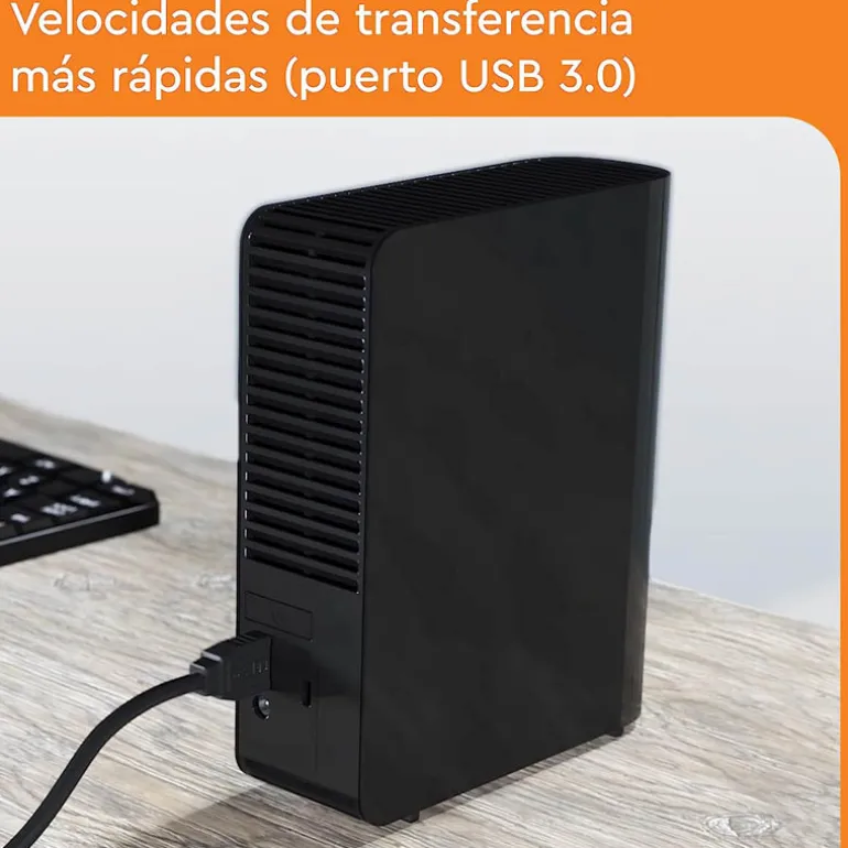 Disco Duro Externo Western Digital Elements 8TB 3.5" USB 3.2 Negro