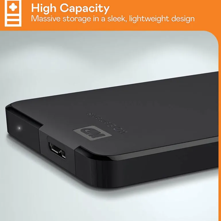 Disco Duro Externo Western Digital Elements SE 4TB 2.5" USB 3.0 Negro