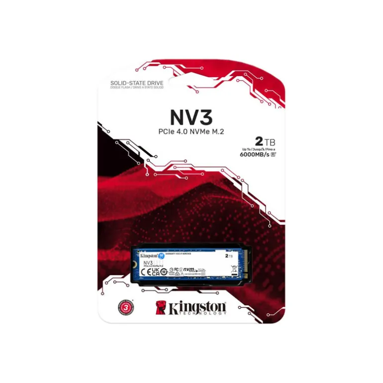 Disco Duro M.2 Kingston NV3 2TB PCIe 4.0 NVMe