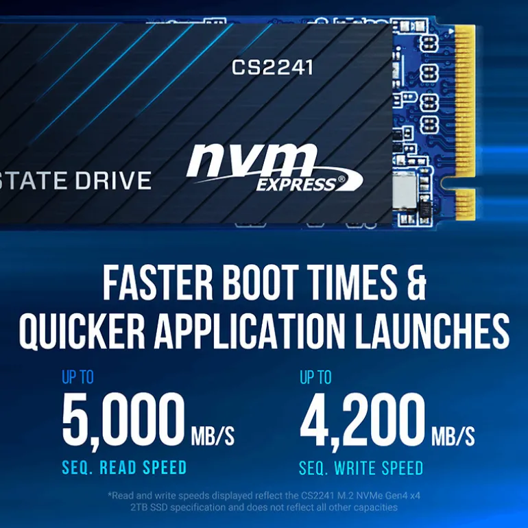 Disco Duro M.2 PNY CS2241 1TB PCIe Gen4 x4 NVMe SSD