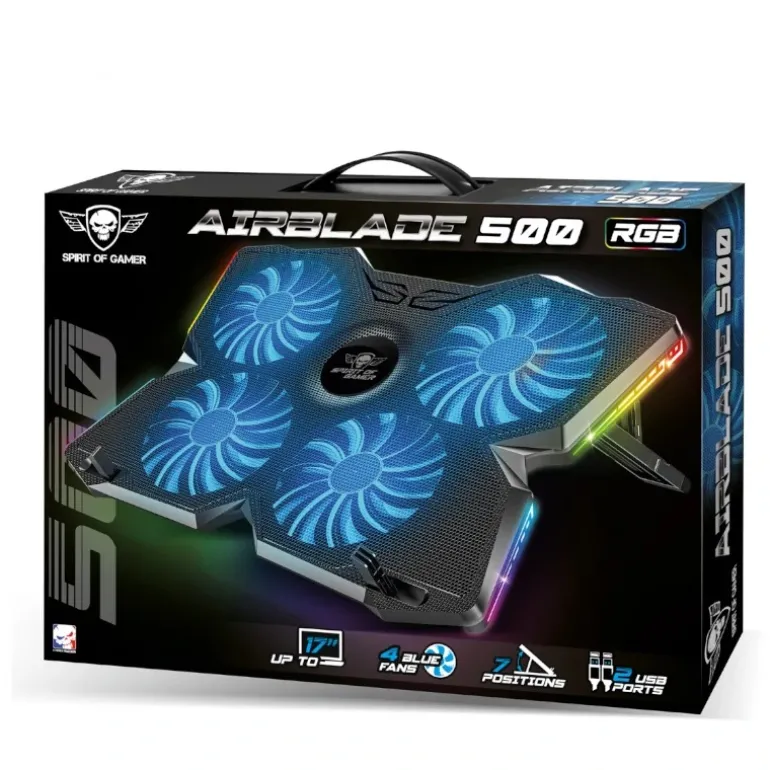 Disipador Portátil Spirit of Gamer Airblade 500 RGB 10-17"