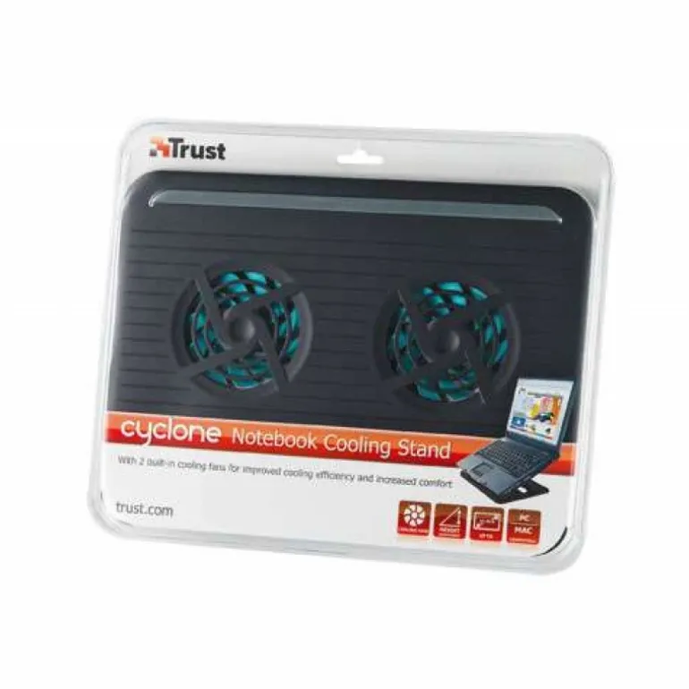 Disipador Portátil Trust Cyclone Base Refrigeración Hasta 16" Negro