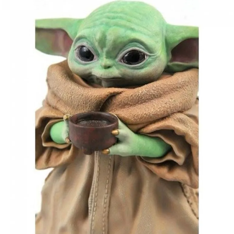 Figura Diamond Select Star Wars The Mandalorian Grogu Con Sopa