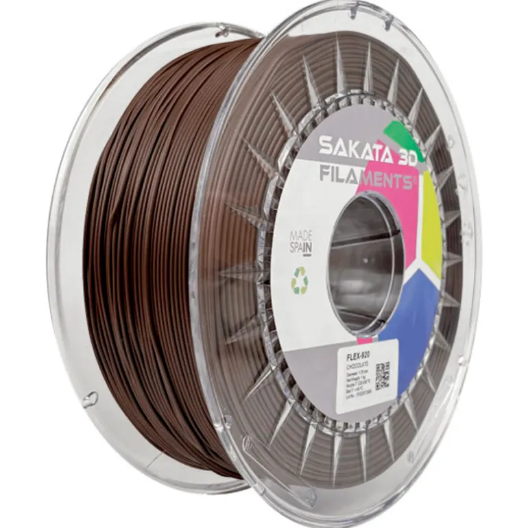 Filamento Sakata 3D FLEX 920 1.75mm 1Kg Chocolate