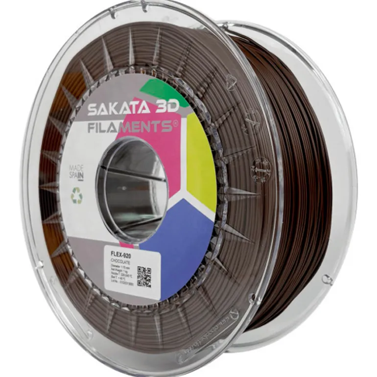Filamento Sakata 3D FLEX 920 1.75mm 1Kg Chocolate