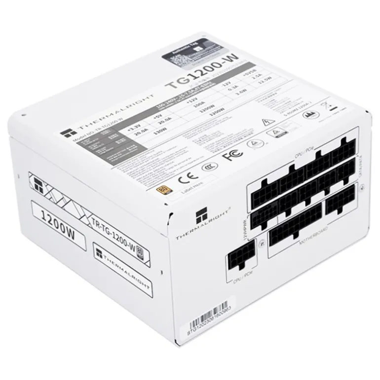 Fuente/PSU ThermalRight TR-TG 1000 80 Plus Gold 1000W ATX 3.0 PCIE 5.0 Modular