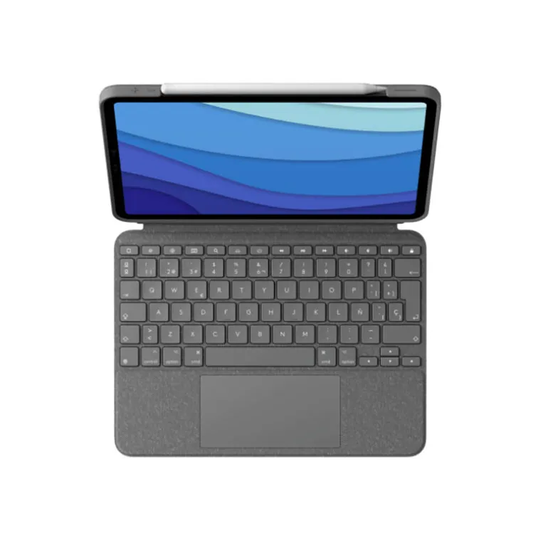 Funda Tablet Logitech Combo Touch Apple Ipad Pro 12.9" 5 Gen Gris