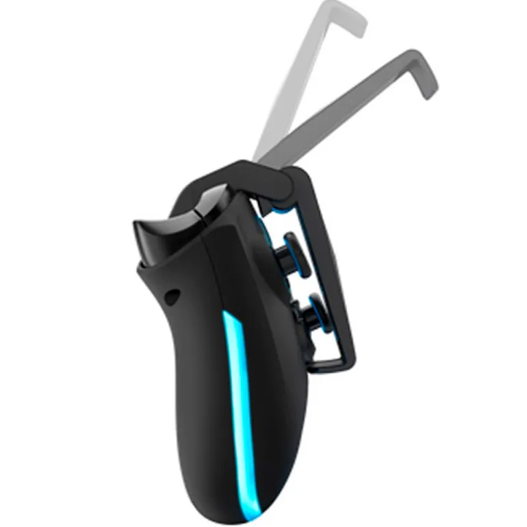 Gamepad DragonShock Aurora Plus Wireless Con Soporte Móvil Para PS3, PC, Android e iOS Negro