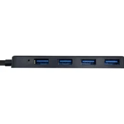 Hub Aisens A106-0399 USB 3.0 Tipo A Macho A 4xTipo A Hembra 30cm Negro