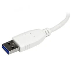 Hub StarTech ST4300MINU3W USB 3.0 Super Speed 4 Puertos Blanco