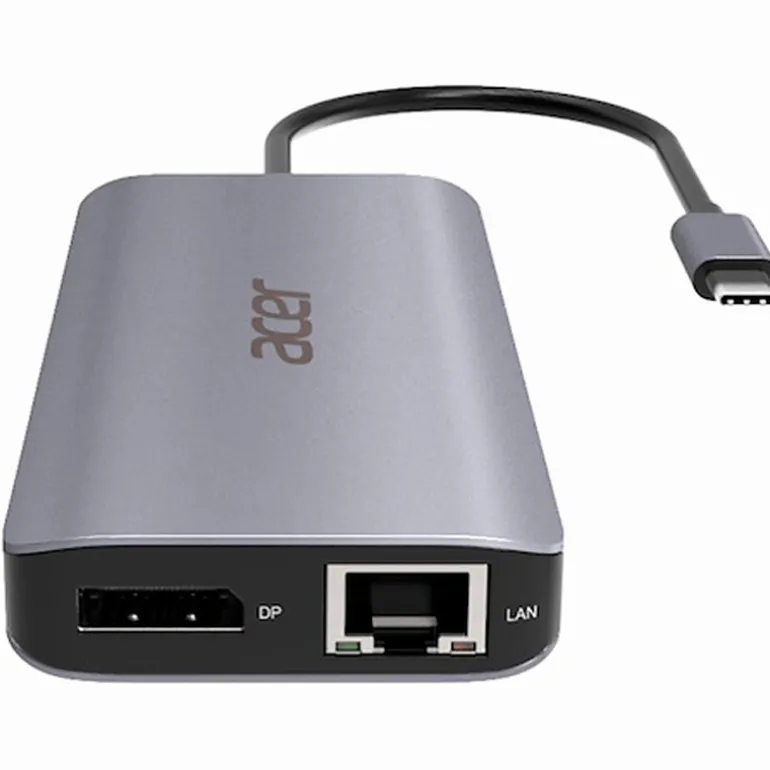 Hub Acer 12 En 1 Type-C Multipuerto Plata