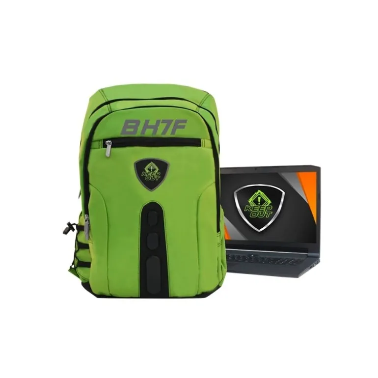 Keep Out BK7FG 15.6" Gaming Verde - Mochila
