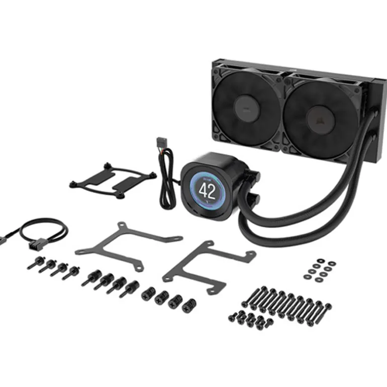 Kit Refrigeración Líquida Corsair Nautilus RS 240 LCD Negro