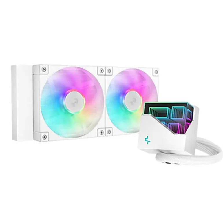 Kit Refrigeración Líquida DeepCool LT240 ARGB 240mm Blanco
