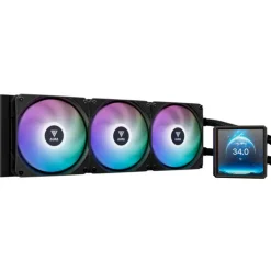 Kit Refrigeración Líquida Gamdias Aura GL360 LCD ARGB Negro