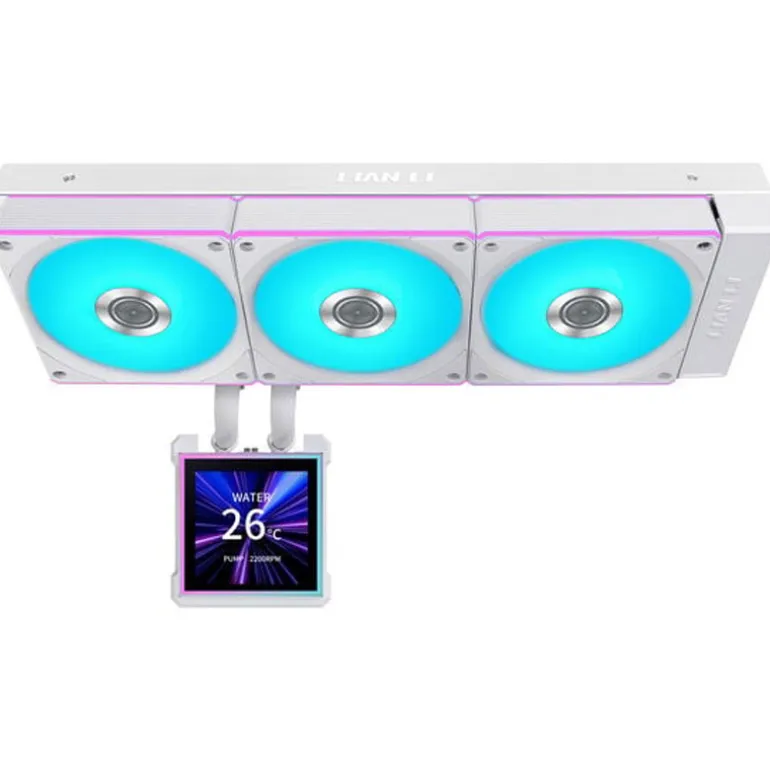 Kit Refrigeración Líquida Lian Li HydroShift II LCD-S ARGB 360CL Blanco