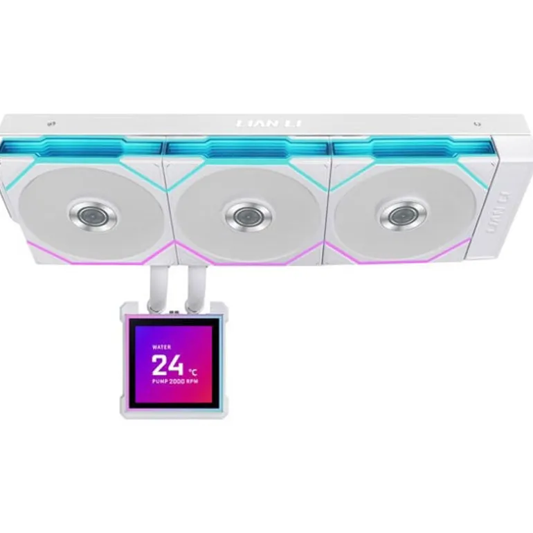 Kit Refrigeración Líquida Lian Li HydroShift II LCD-S ARGB 360TL Blanco