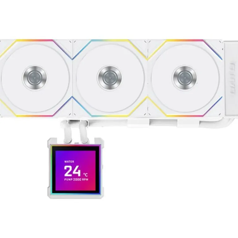 Kit Refrigeración Líquida Lian Li HydroShift II LCD-S ARGB 360TL Blanco