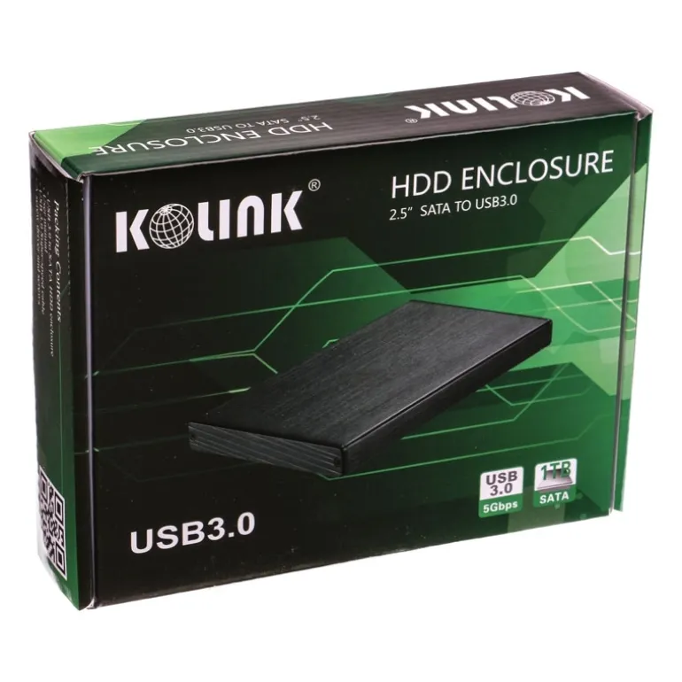 Kolink Zoll 2,5" USB 3.0 Negra - Carcasa