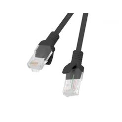 Lanberg PCU5 RJ45 UTP Cat 5E 1m Negro - Cable Red