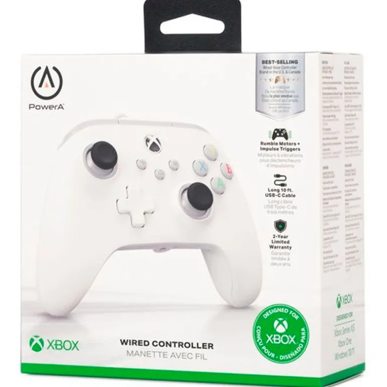 Mando PowerA Blanco Wired Para Xbox Series X/S