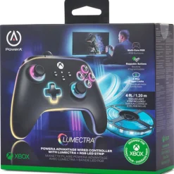 Mando PowerA Lumectra Avanzado Wired + Tira De Led RGB Para Xbox Series X/S