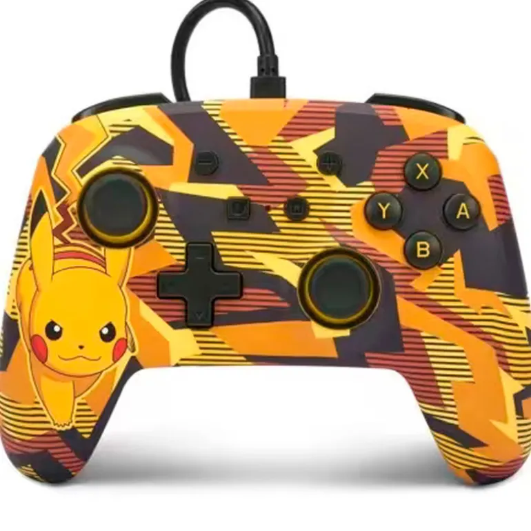 Mando PowerA Pikachu Storm Wired Para Nintendo Switch