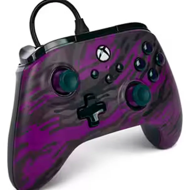 Mando PowerA Purple Camo Wired Para Xbox Series X/S