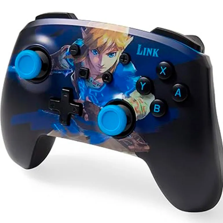 Mando PowerA Wake Up Link Lumectra Etched Enhanced Wireless Para Nintendo Switch