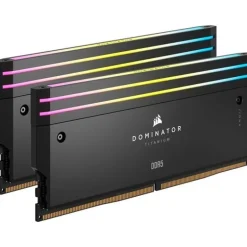 Memoria DDR5 Corsair Dominator Titanium RGB 48GB 2x24GB 6000MHz CL30 XMP Negro