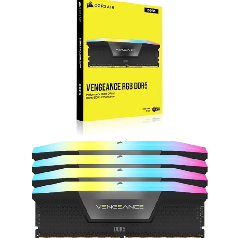 Memoria DDR5 Corsair Vengeance RGB 32GB 2x16GB 6200MHz CL36 XMP Negro