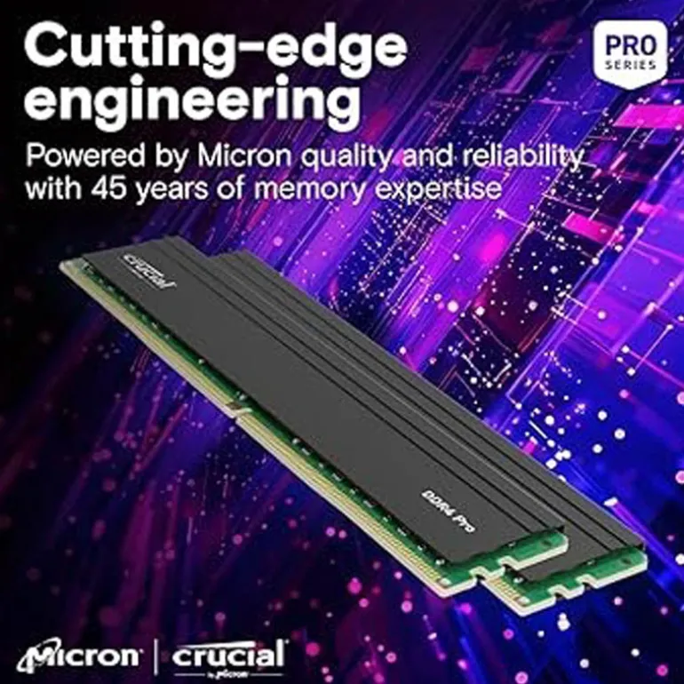 Memoria DDR4 Crucial Pro 32GB 2x16GB 3200MHz CL22 EXPO-XMP