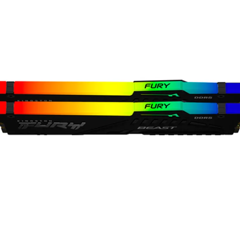 Memoria DDR5 Kingston Fury Beast RGB 32GB 2x16GB 6000MHz CL36 EXPO-XMP Negro