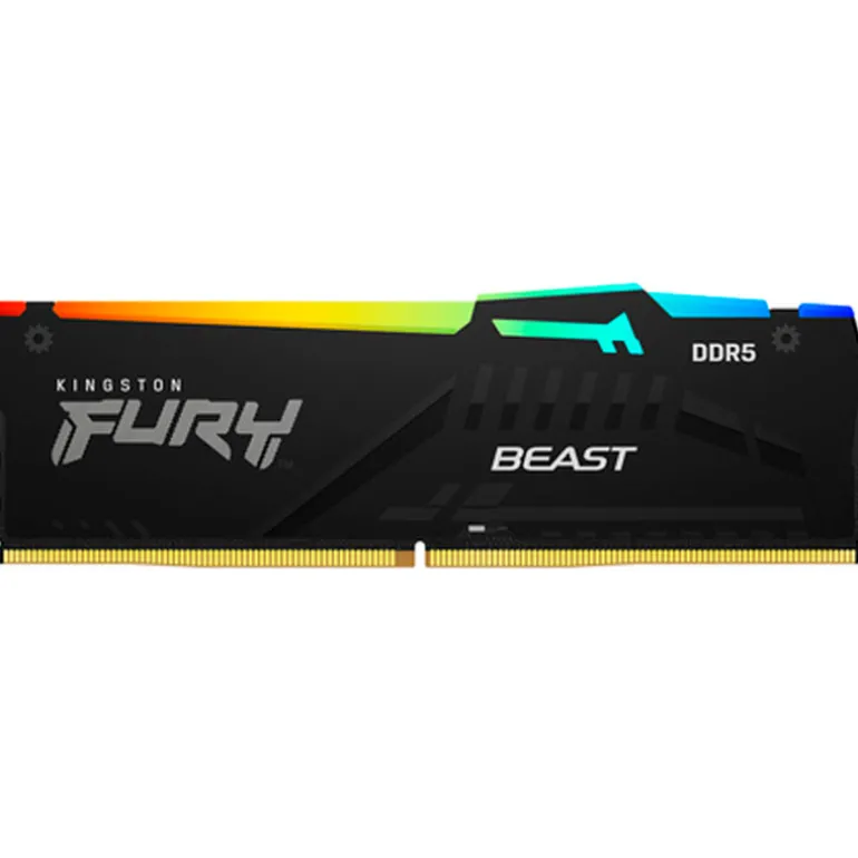 Memoria DDR5 Kingston Fury Beast RGB 32GB 2x16GB 6000MHz CL36 EXPO-XMP Negro