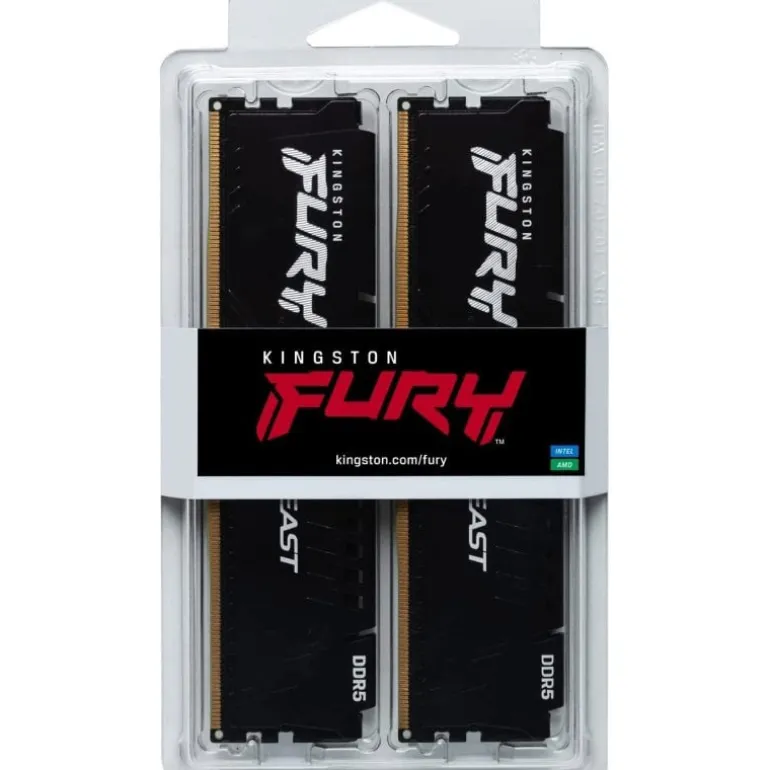 Memoria DDR5 Kingston Fury Beast RGB 16GB 2x8GB 5600MHz CL40 XMP
