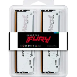 Memoria DDR5 Kingston Fury Beast RGB 32GB 2x16GB 6000MHz CL36 EXPO-XMP Blanco