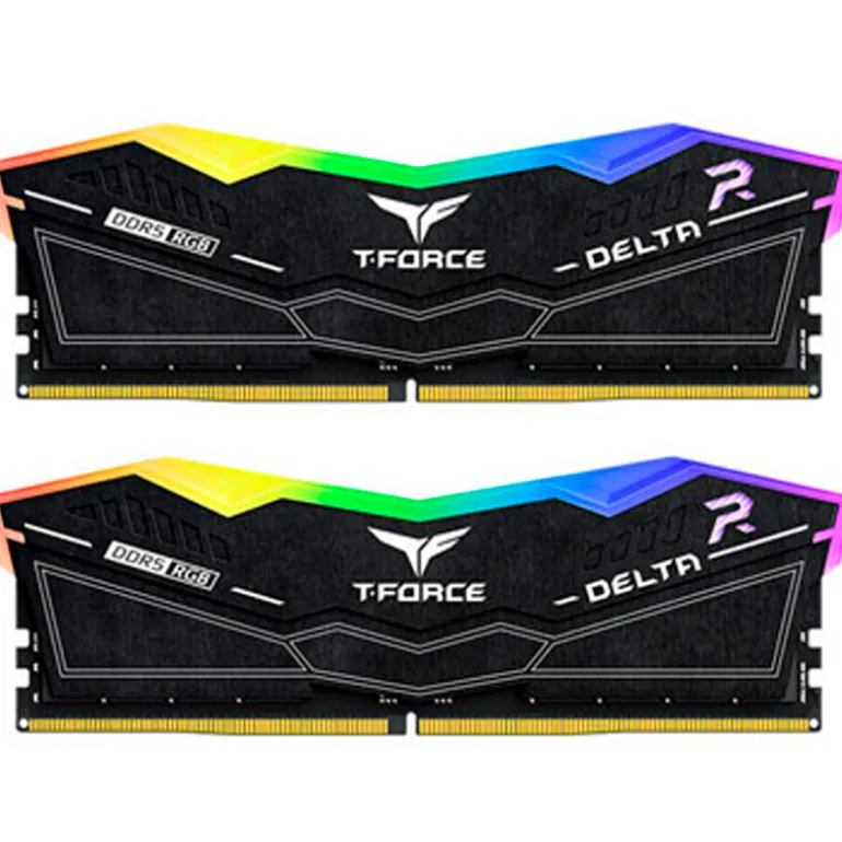 Memoria DDR5 Team Group T-Force Delta RGB 32GB 2x16GB 6400MHz CL32 EXPO-XMP Blanco