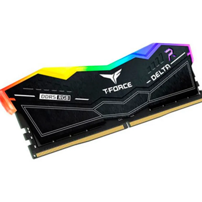 Memoria DDR5 Team Group T-Force Delta RGB 32GB 2x16GB 6400MHz CL32 EXPO-XMP Blanco
