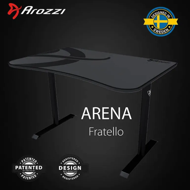 Mesa Gaming Arozzi Arena Fratello Gris Oscuro