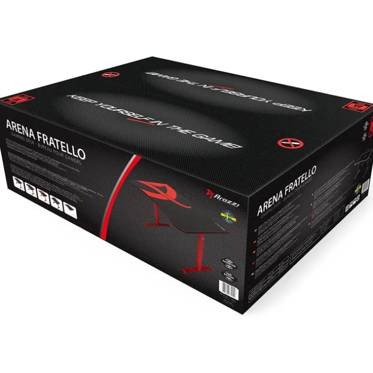 Mesa Gaming Arozzi Arena Fratello Gris Oscuro